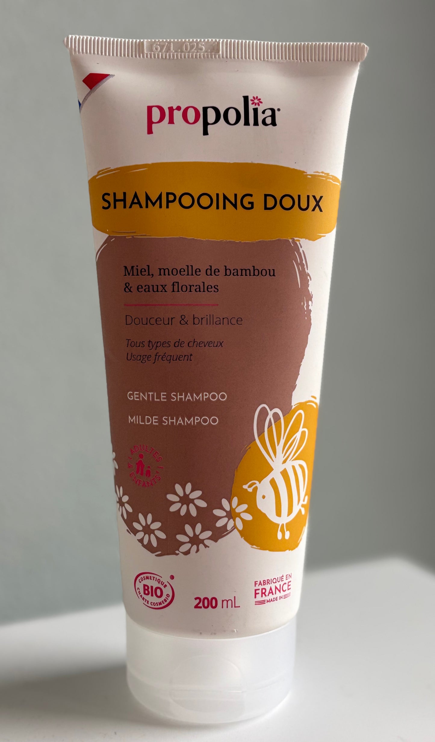 Propolia milde shampoo met honing, bamboemerg en bloemenwater