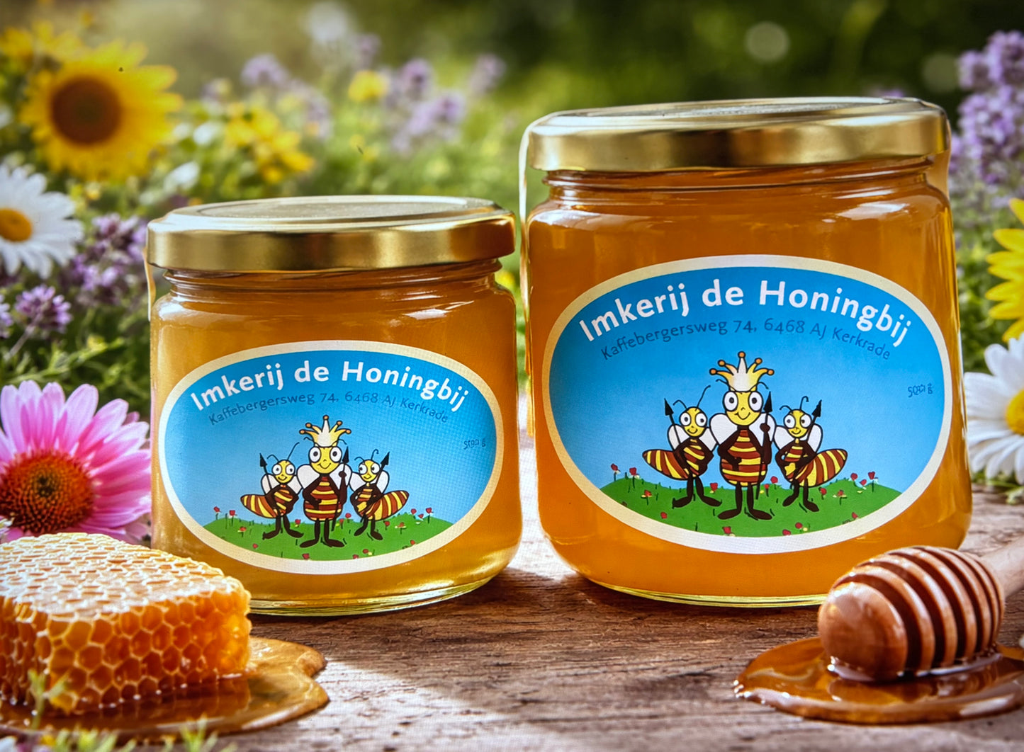 Bloemenhoning van Gemengde Flora - Imkerij 'De Honingbij'