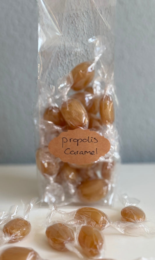 Snoep met propolis, honing en karamel